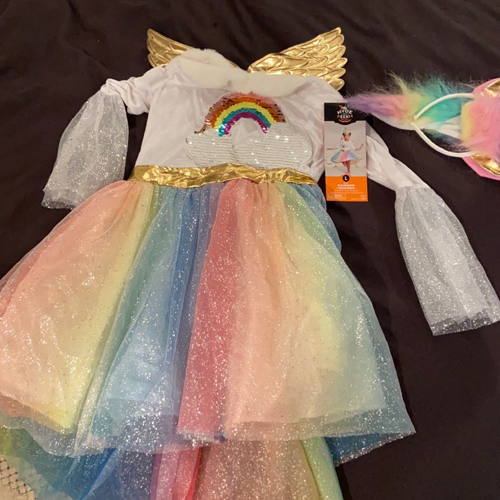 Rainbow unicorn Halloween costume